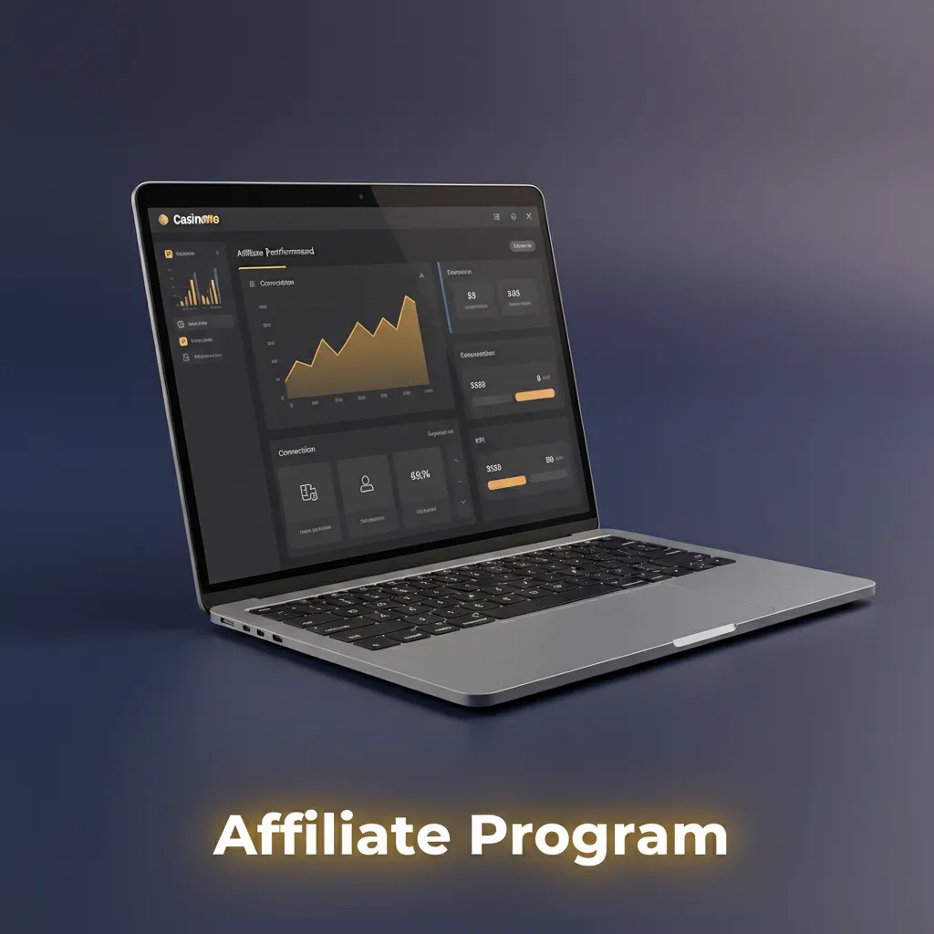 Affiliate Program overview: tiered revenue share, referral tracking tools. Join via site footer link to request an account.