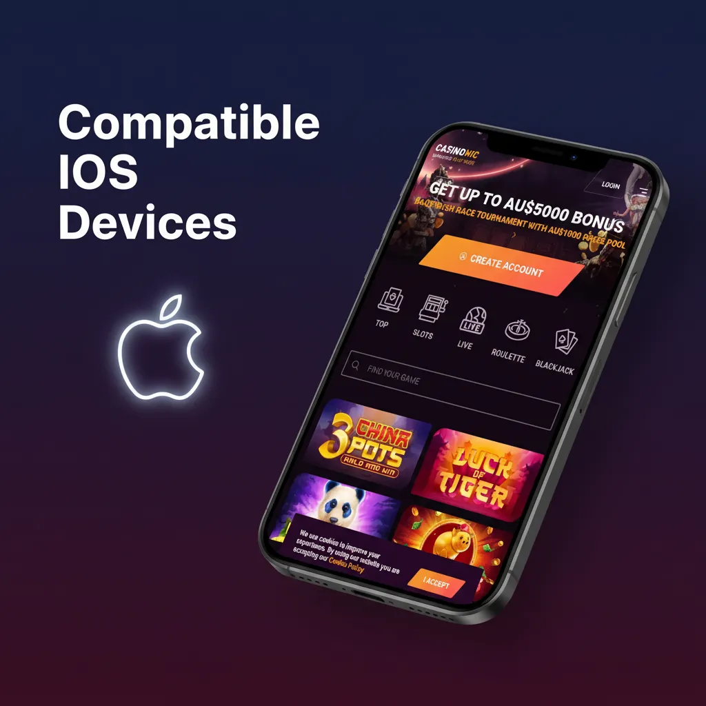 Compatible iOS devices: iPhone X–15 (all models) and recent iPads.