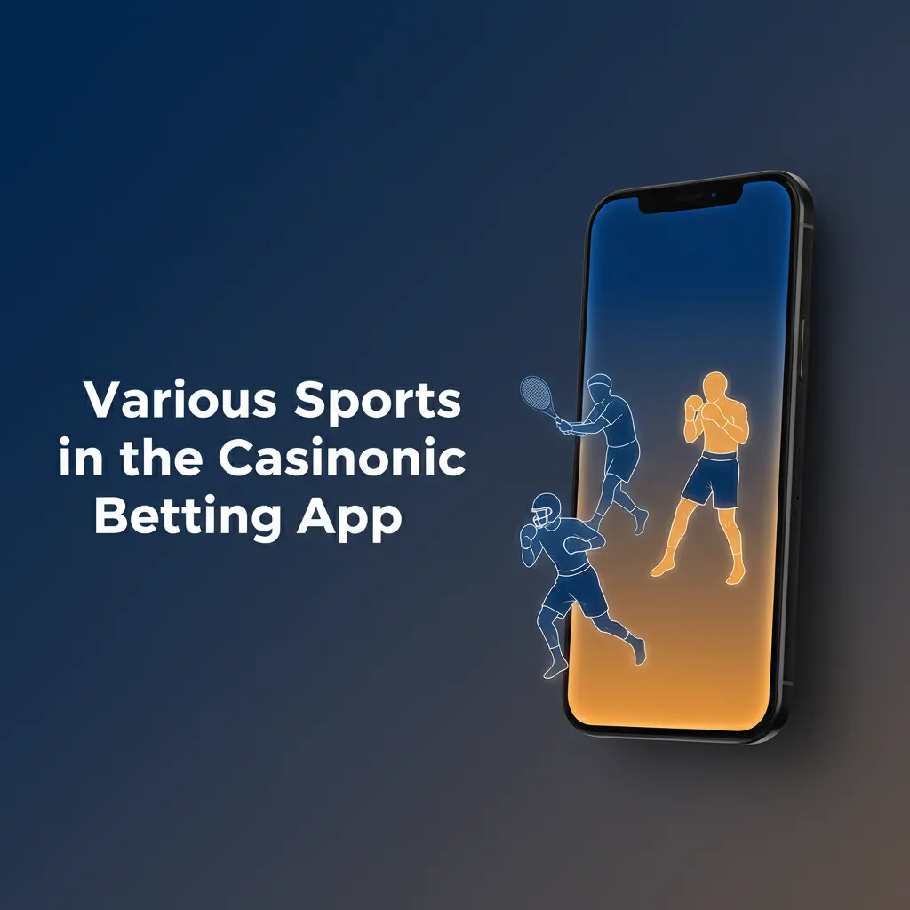 Casinonic app with live and pre-match bets on AFL, NRL, soccer, tennis, basketball, racing, UFC, and eSports; single & multi