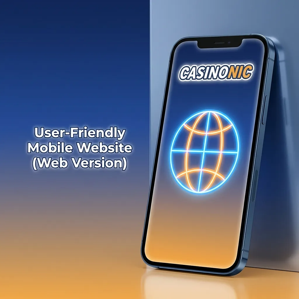 Mobile casino site accessible on any browser with no download, automatic updates, and full game library access.