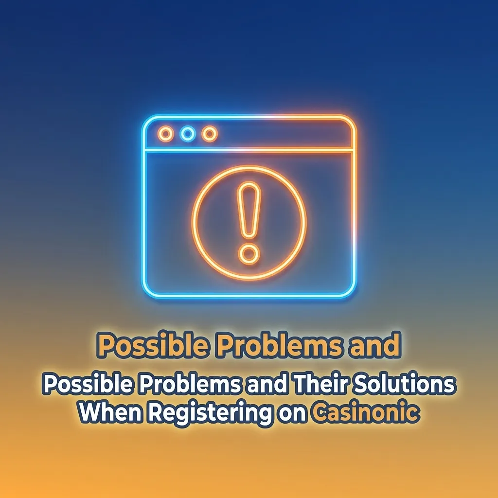 Table showing common Casinonic registration problems like SMS verification, email confirmation, and their solutions.